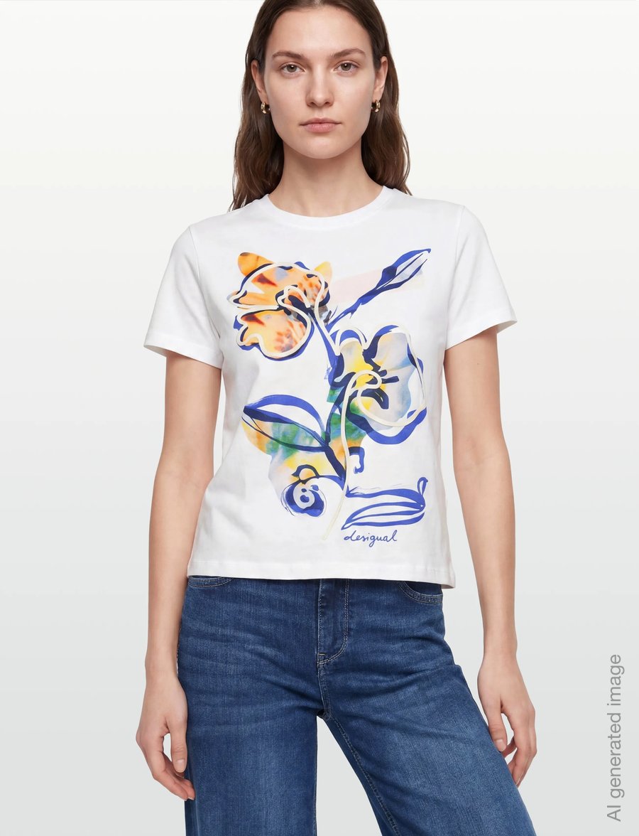 Desigual - TS_ZURICH - t-shirts & tops - white - 3