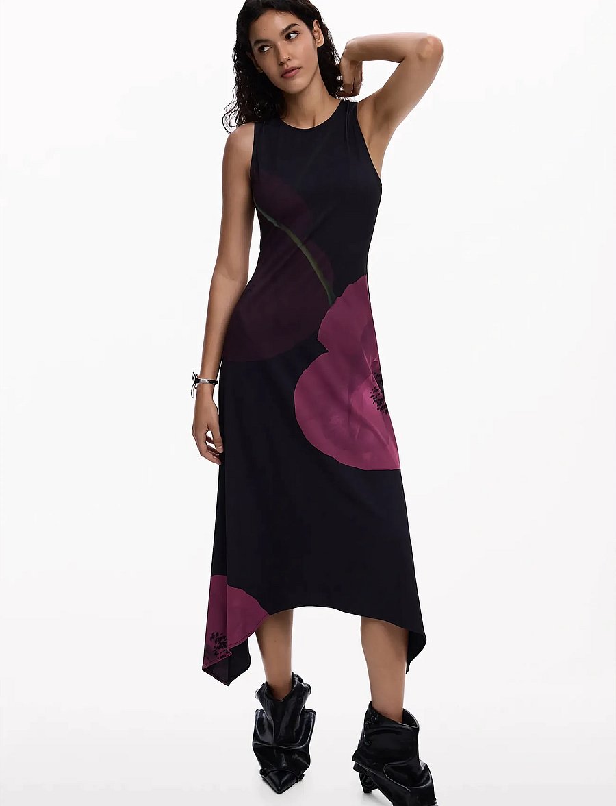 Desigual - VEST_VIRGINIA - midi-kleider - black - 4