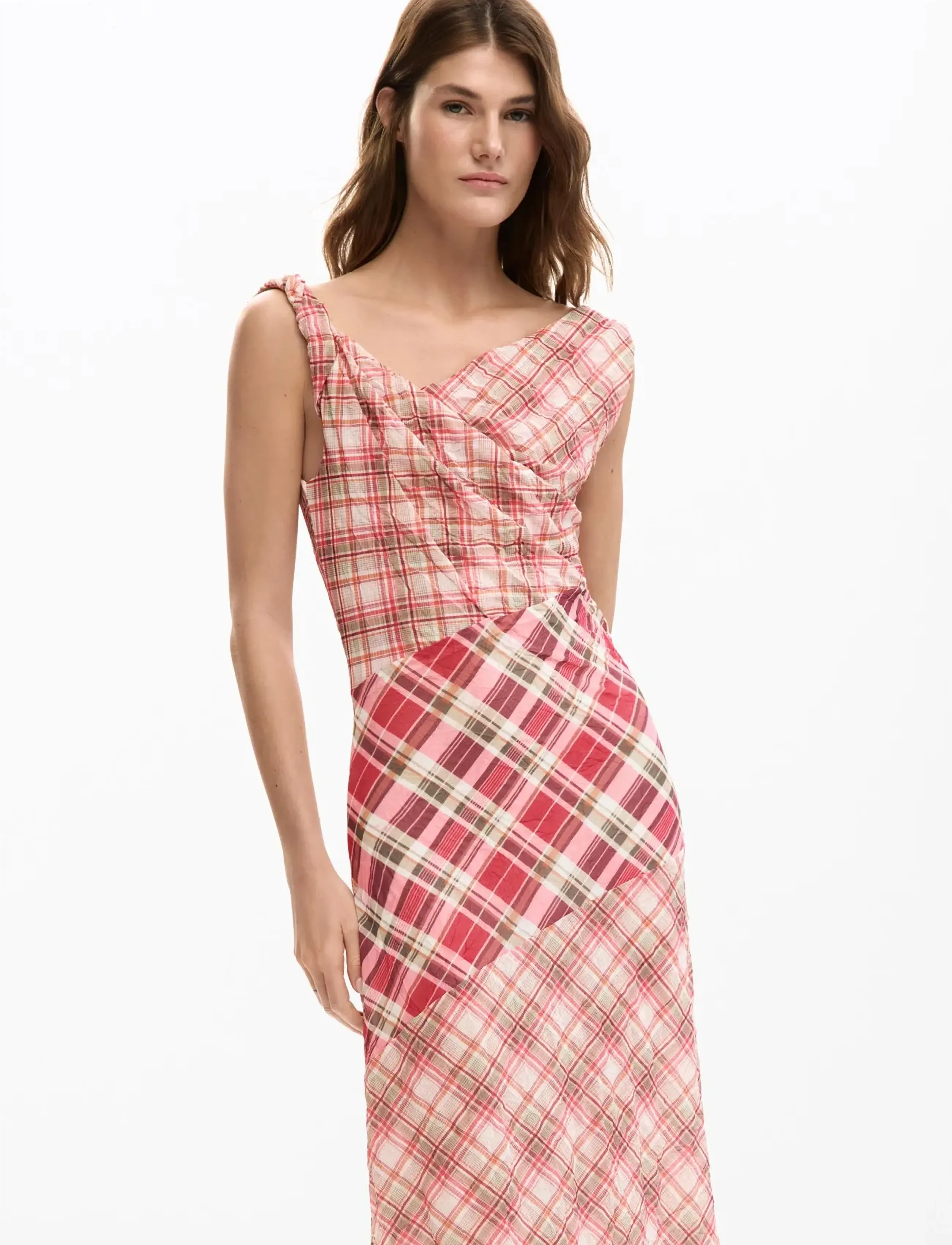 Desigual Vest_Arizona, S, Designer, Rosa - Knee-length & Midi, Frauen