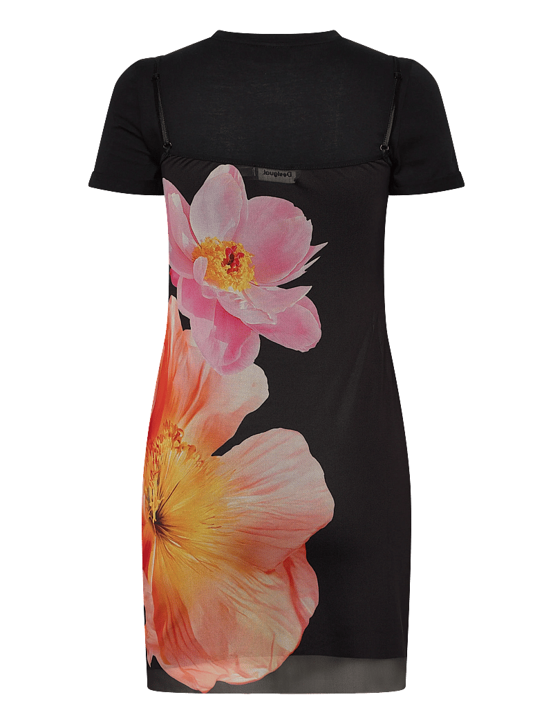 Desigual - VEST_NEVADA, 2000 BLACK, L - t-shirtklänningar - black - 2