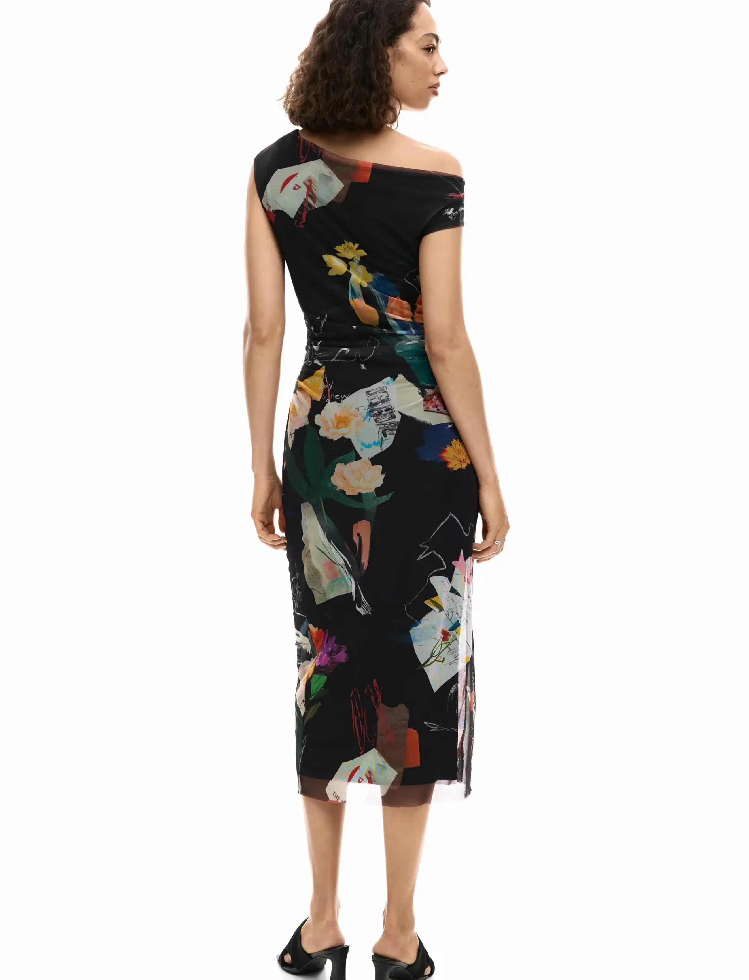 Desigual - VEST_DELAWARE - midi dresses - black - 3