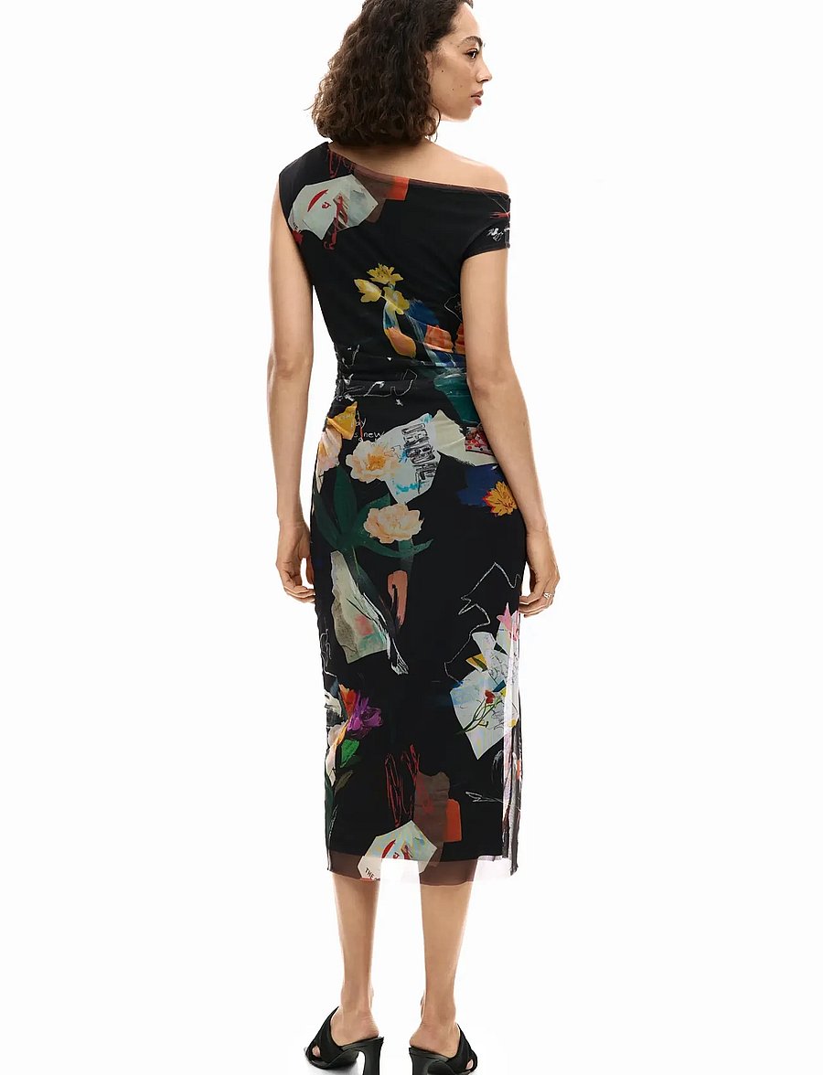 Desigual - VEST_DELAWARE - midi jurken - black - 3