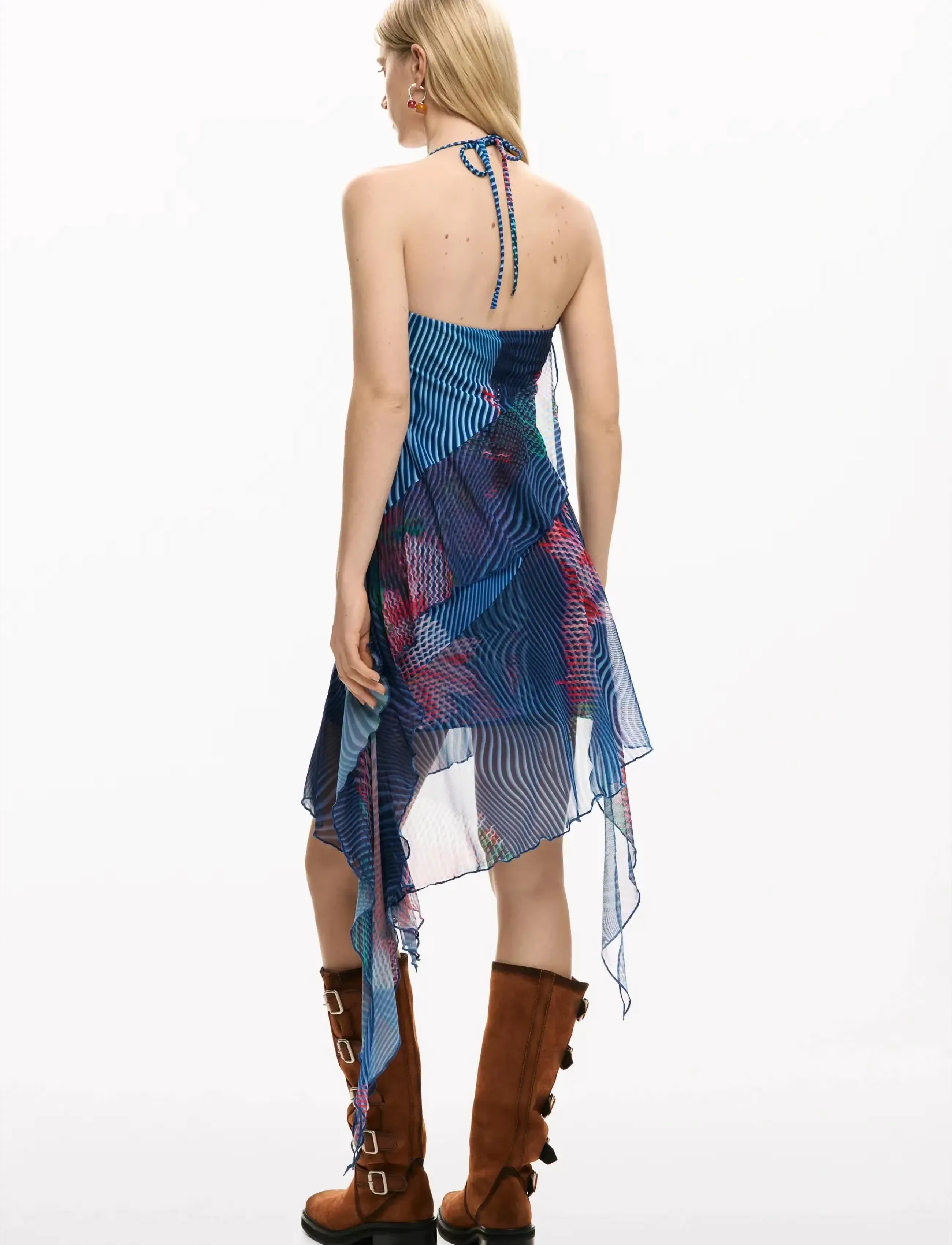 Desigual - VEST_NORA - sukienka koktajlowa - blue - 3