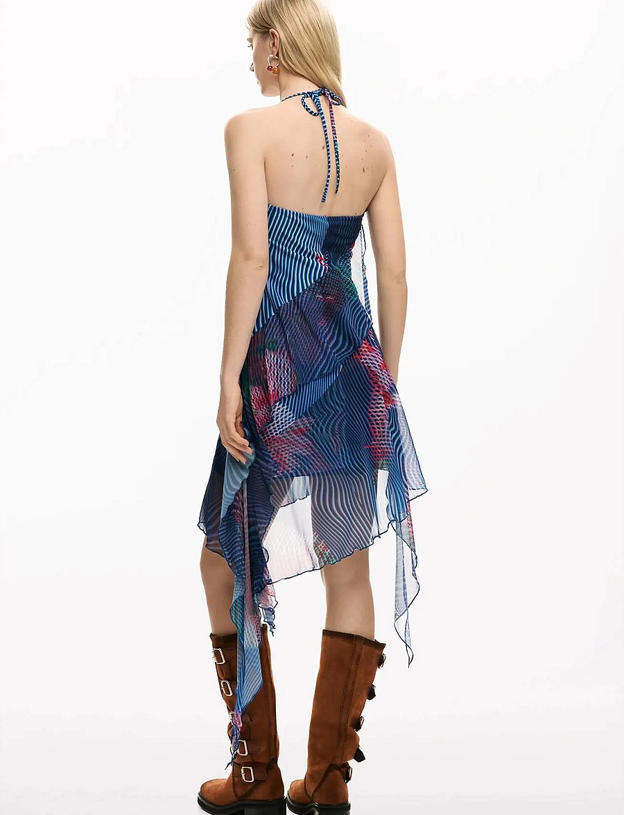 Desigual - VEST_NORA - midi-kleider - blue - 3