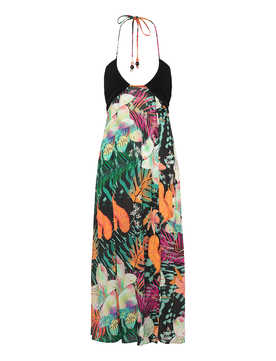 Desigual - VEST_SWIM-DAIKIRI CORD - midi-kleider - black - 1