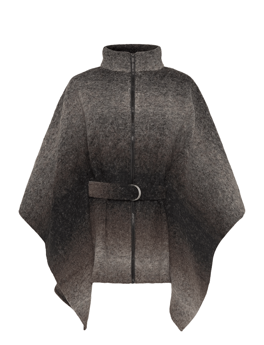 Desigual - PONCHO_ALDAMA BELT GRAY - material finishes - 1
