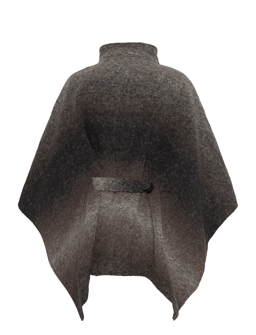 Desigual - PONCHO_ALDAMA BELT GRAY - material finishes - 2