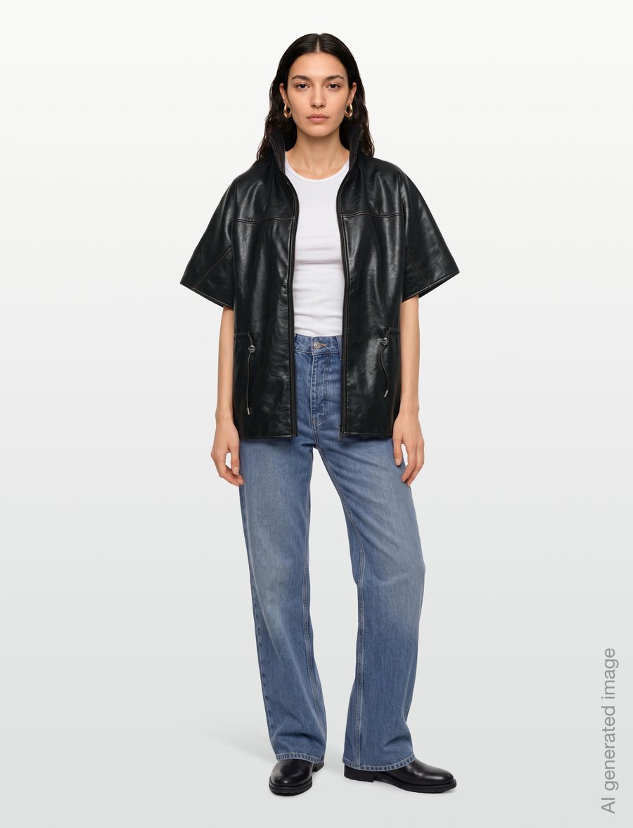 Desigual - PONCHO_RICHMOND HIGH NECK - nahktagid - black - 0