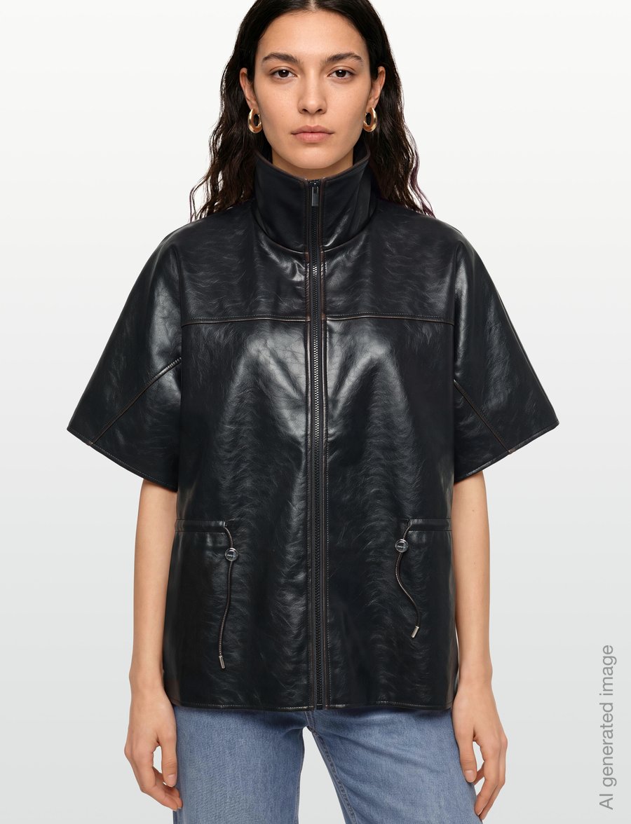 Desigual - PONCHO_RICHMOND HIGH NECK - nahktagid - black - 3
