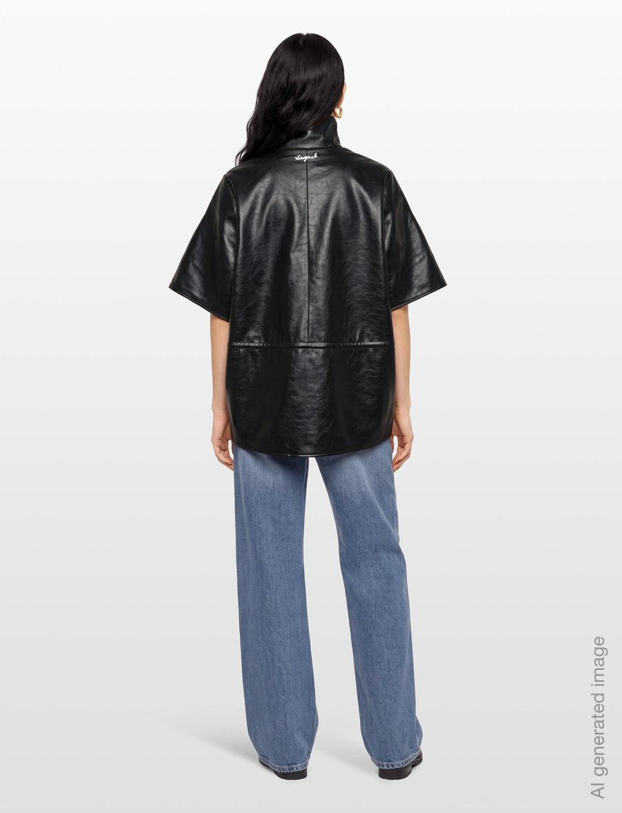 Desigual - PONCHO_RICHMOND HIGH NECK - nahktagid - black - 4