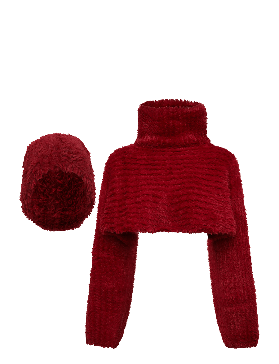 Desigual - PACK REPRISE FUR RED - crop tops - red - 0