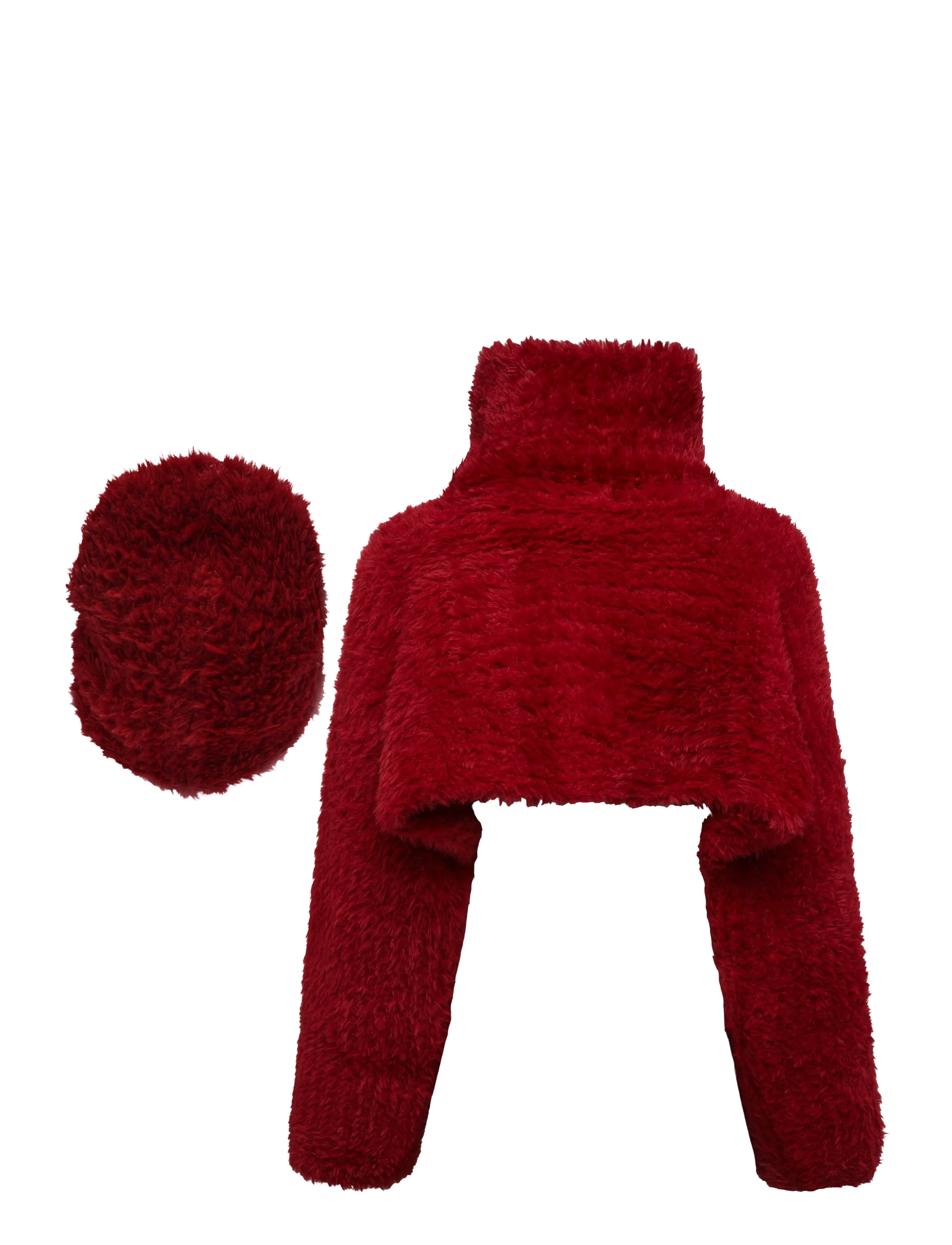 Desigual - PACK REPRISE FUR RED - crop tops - red - 1
