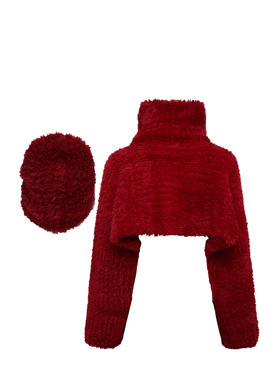 Desigual - PACK REPRISE FUR RED - crop tops - red - 1