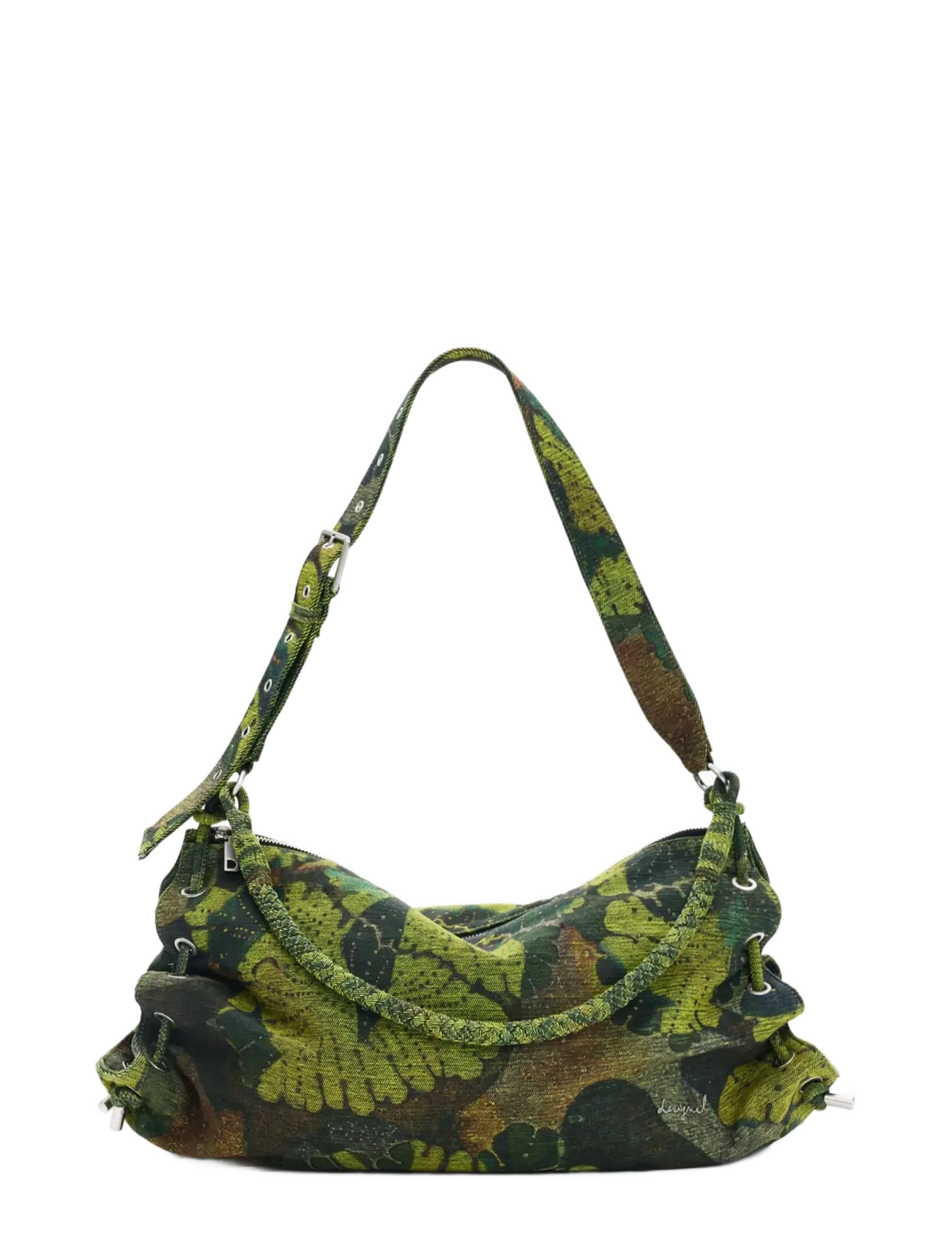 Desigual - BAG_LEAFS XELA MAXI_LACROIX - crossbody bags - green - 1