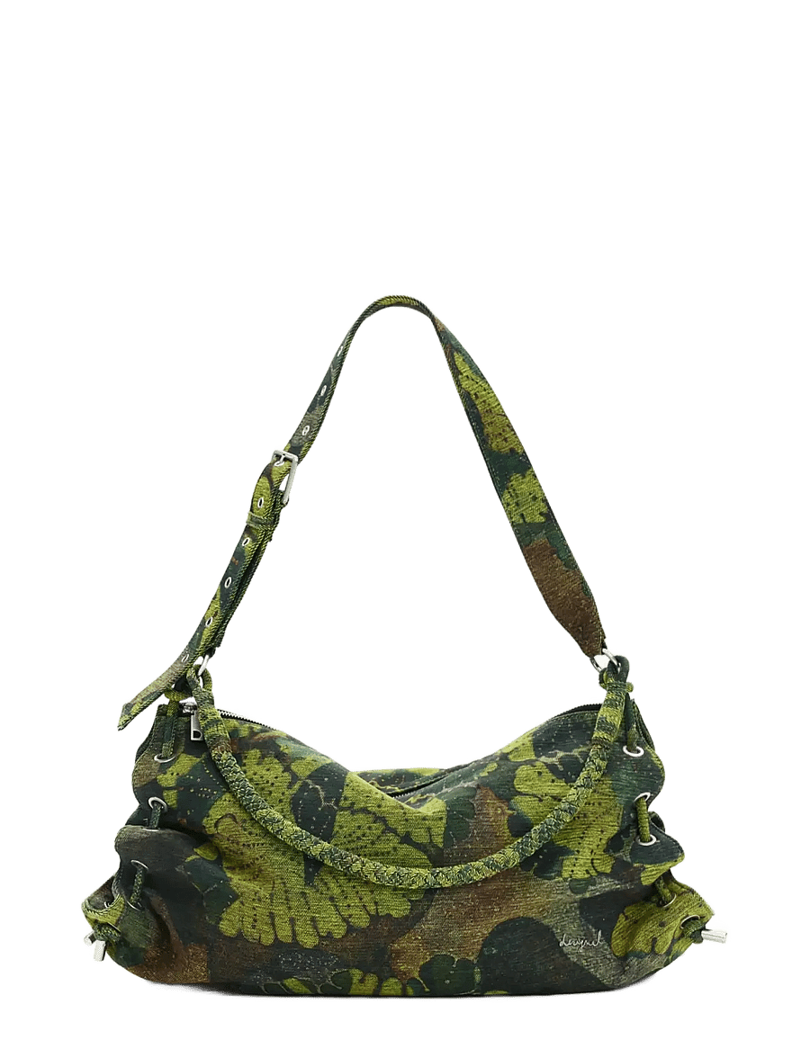 Desigual - BAG_LEAFS XELA MAXI_LACROIX - crossbody bags - green - 1
