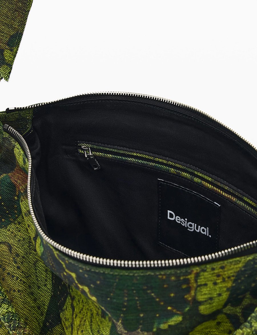 Desigual - BAG_LEAFS XELA MAXI_LACROIX - crossbody bags - green - 2
