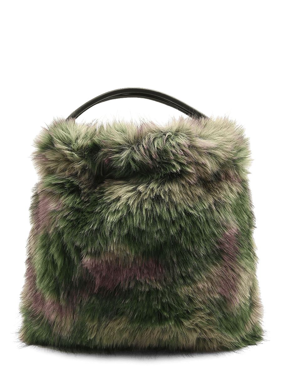 Desigual - BAG_CAMO FUR LACROIX - speciella tillfällen - green - 1