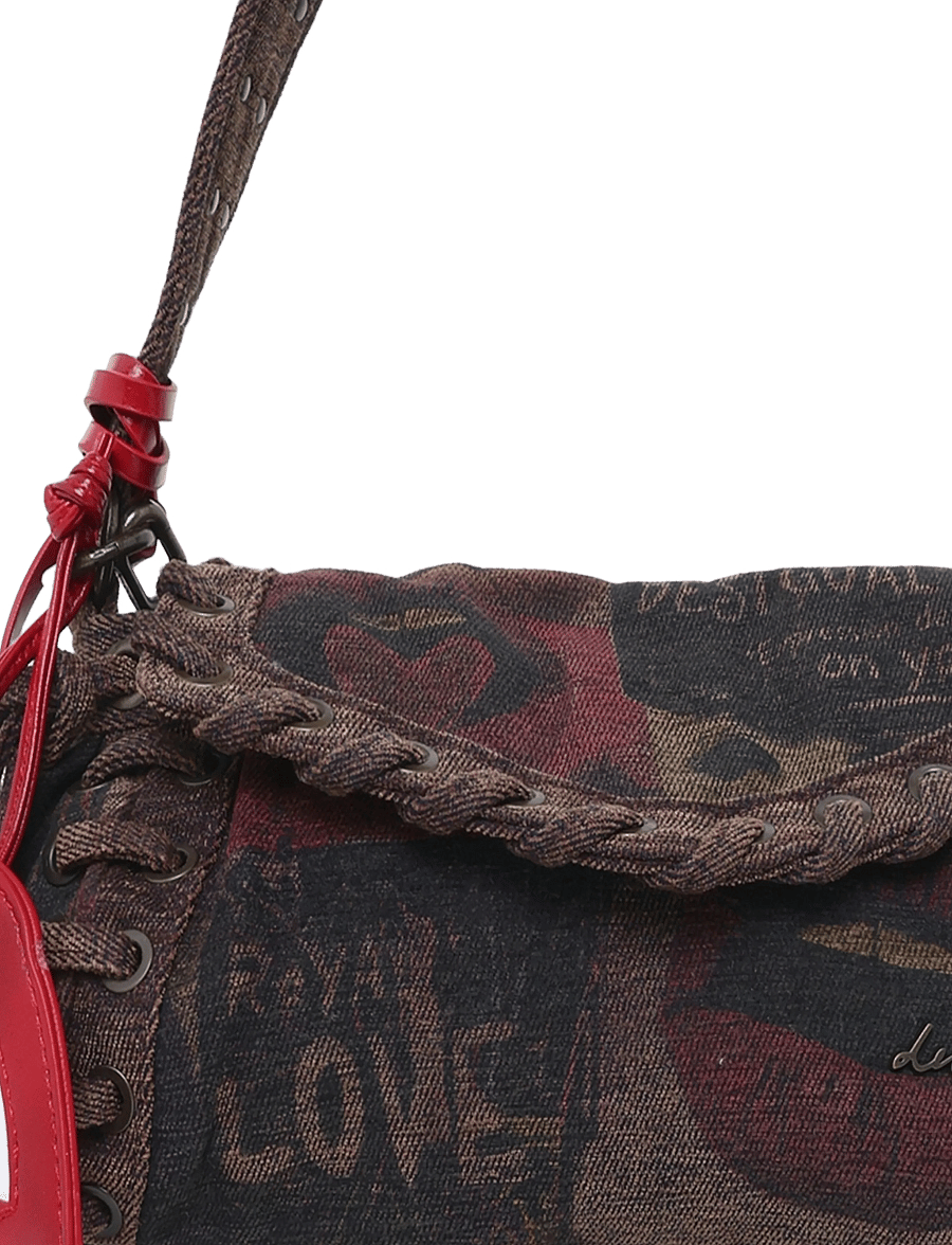 Desigual - BAG GRAFFIATTO ZARA - Üleõlakotid - material finishes - 2