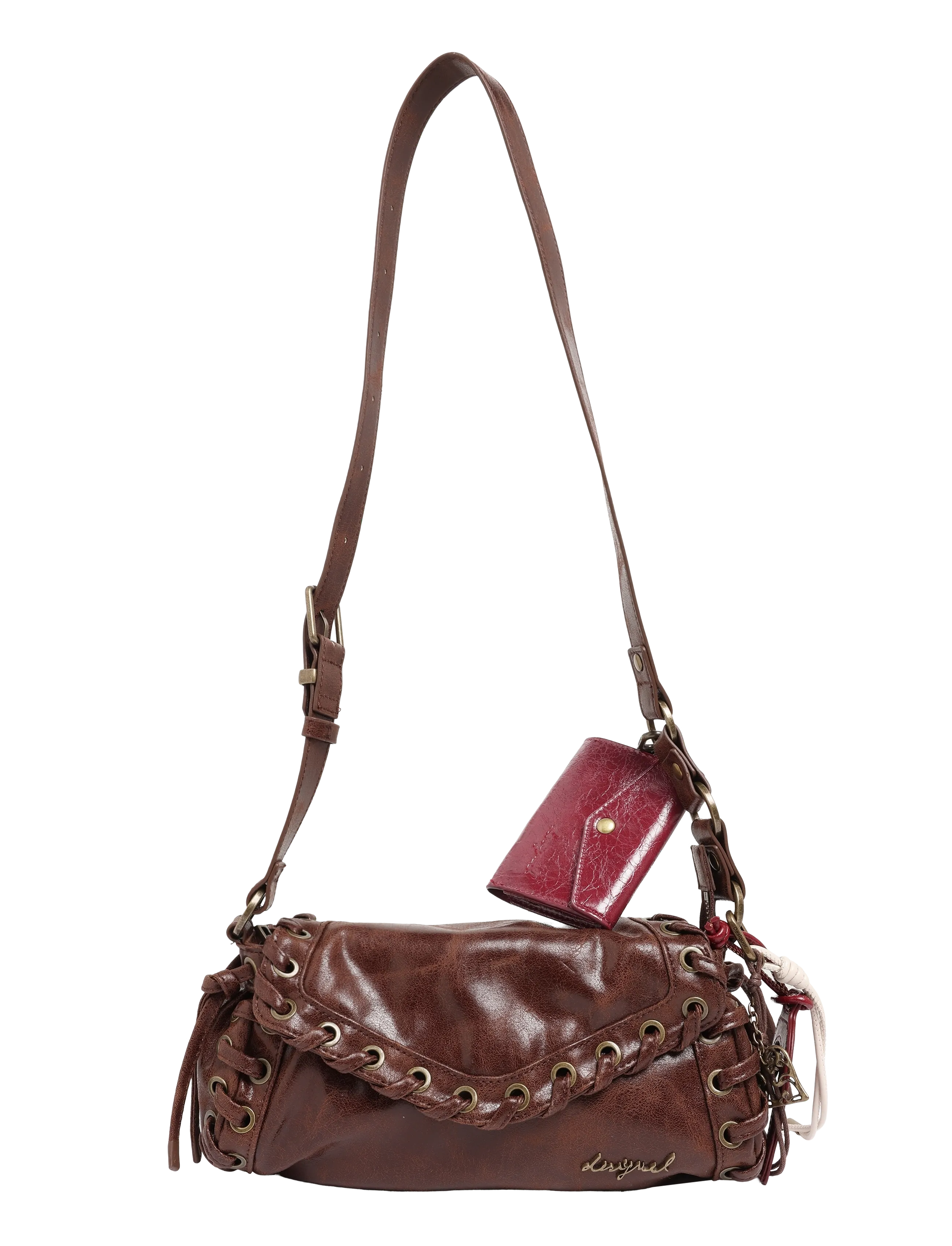 Desigual BAG_GALAXY ZARAUZ CHOCO - Bags - BROWN / brown