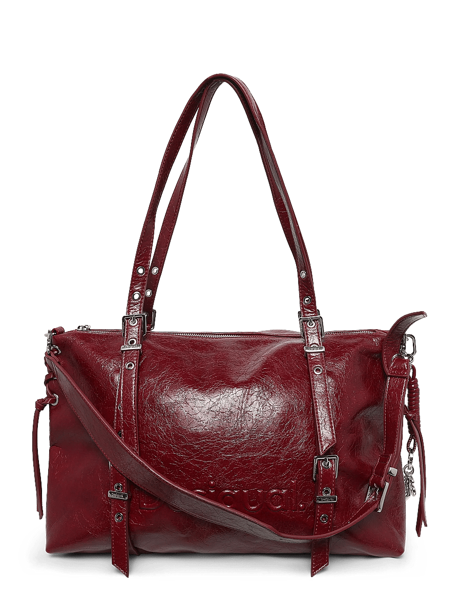 Desigual - BAG_HALF LOGO LANUZA GRANATE - umhängetaschen - red - 0