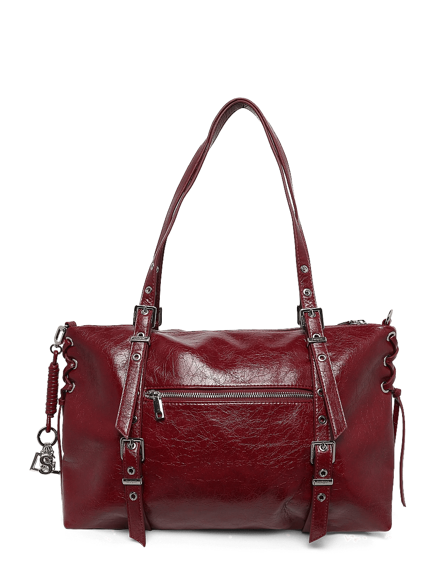 Desigual - BAG_HALF LOGO LANUZA GRANATE - umhängetaschen - red - 1