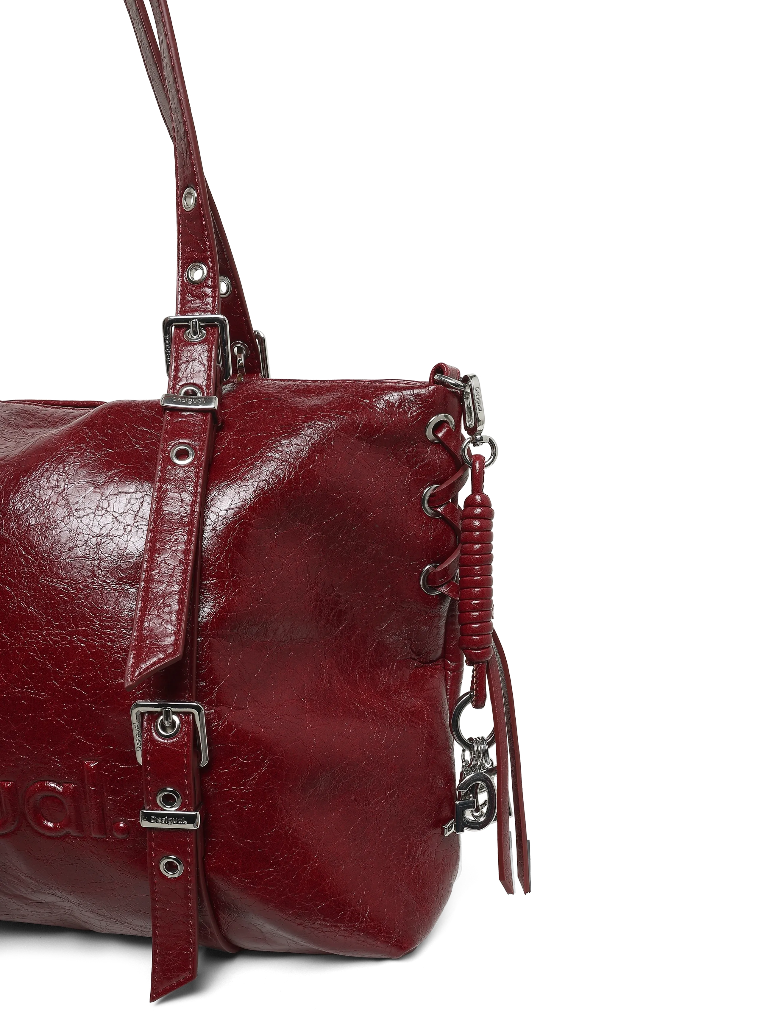 Desigual - BAG_HALF LOGO LANUZA GRANATE - red - 2
