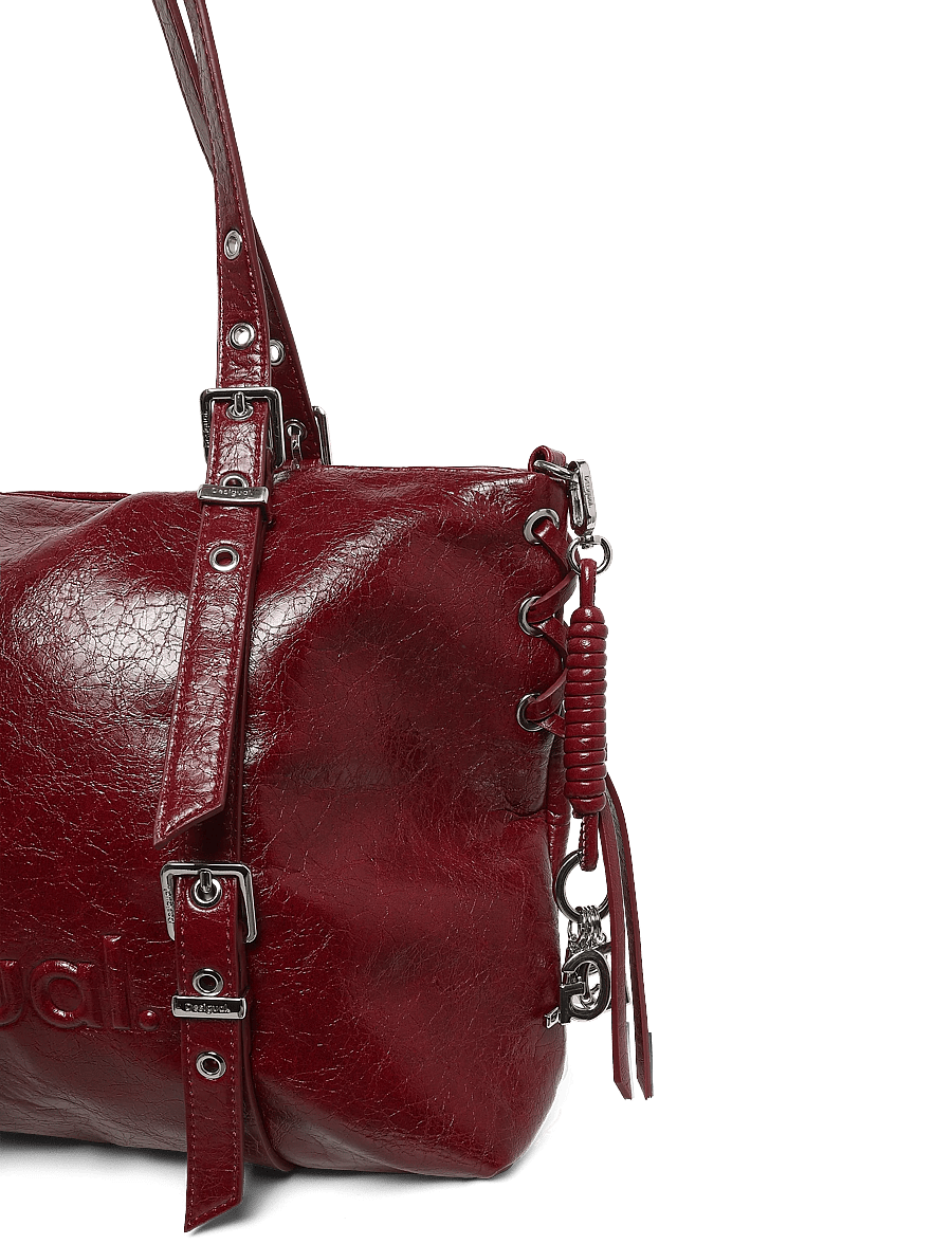 Desigual - BAG_HALF LOGO LANUZA GRANATE - umhängetaschen - red - 2