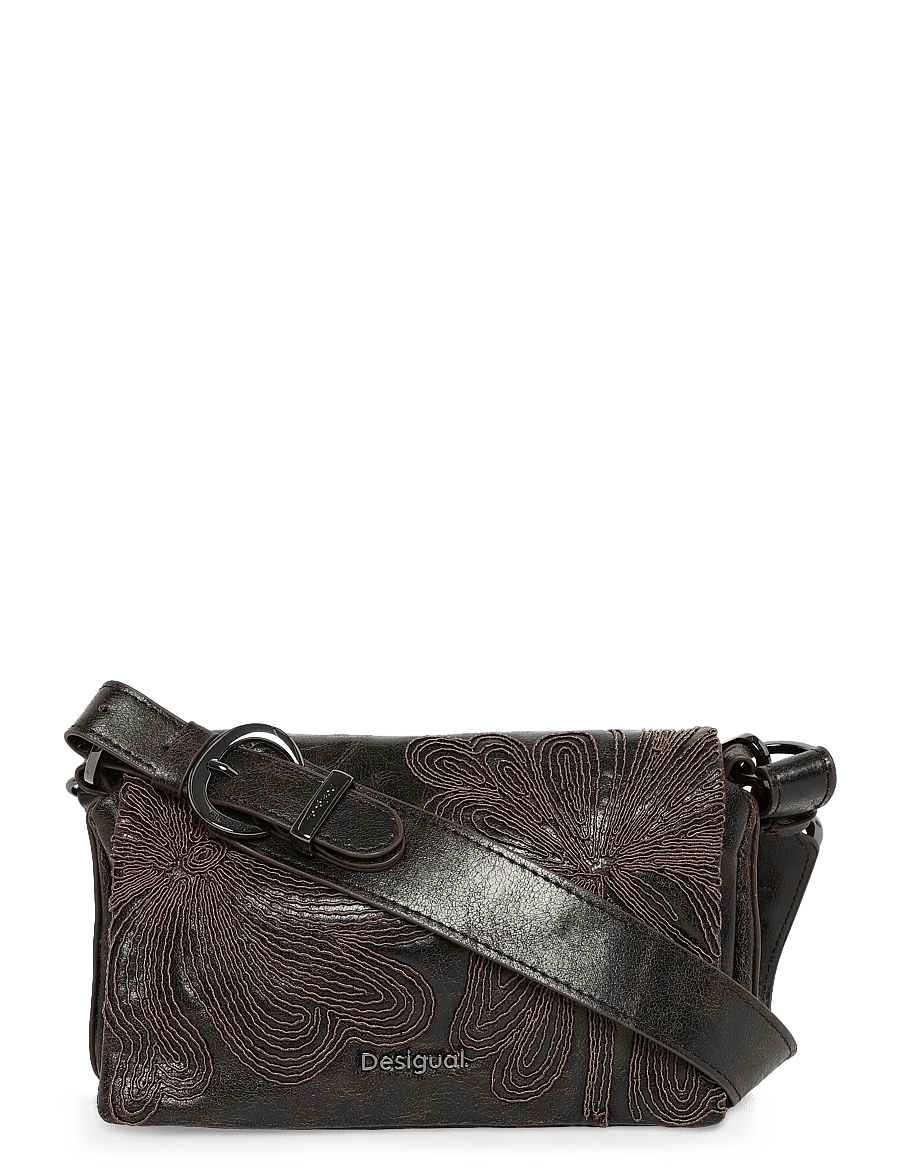 Desigual - BAG_MISTRAL NARON MINI FLAP - vardagsstil - brown - 0