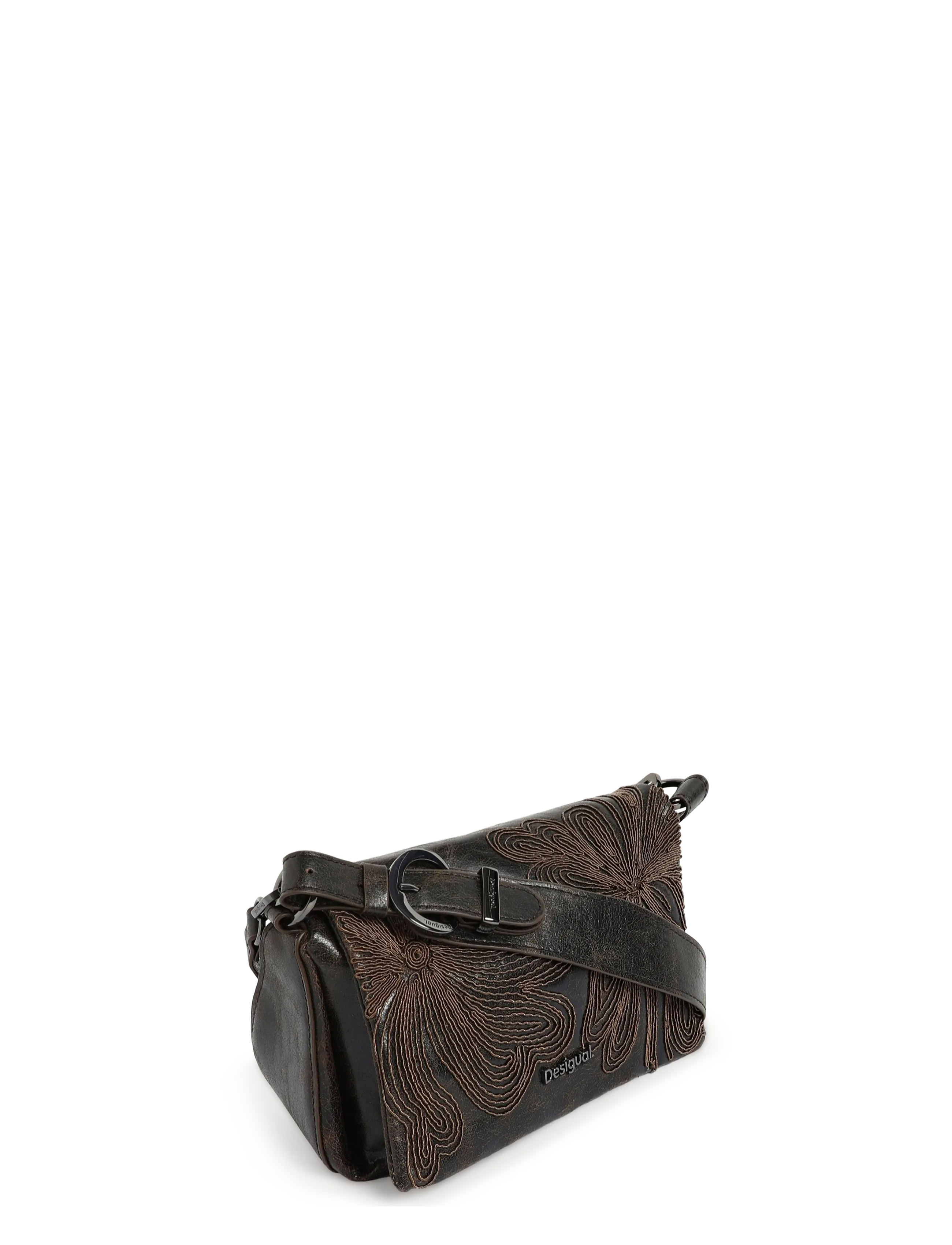 Desigual - BAG_MISTRAL NARON MINI FLAP - vardagsstil - brown - 2