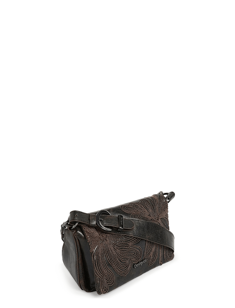 Desigual - BAG_MISTRAL NARON MINI FLAP - vardagsstil - brown - 2
