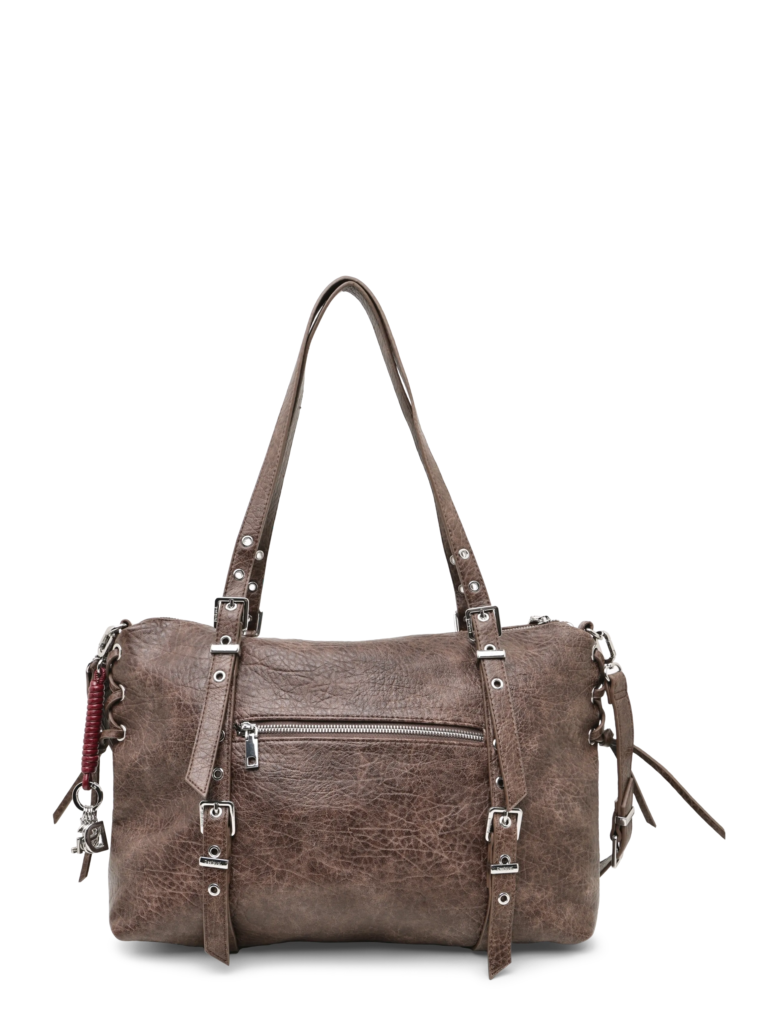 Desigual - BAG HALF LOGO LAN - special occasions - brown - 1