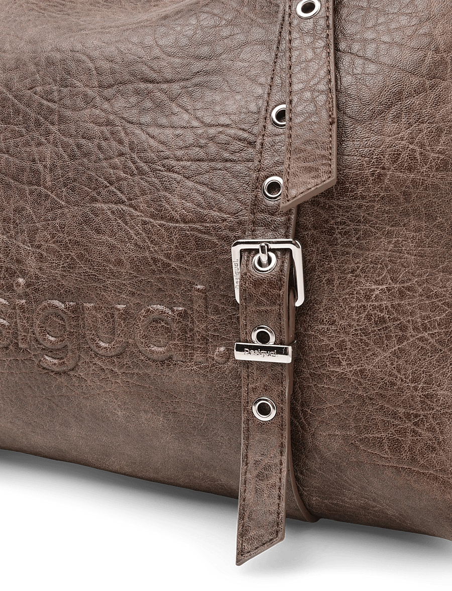 Desigual - BAG HALF LOGO LAN - besondere anlässe - brown - 2