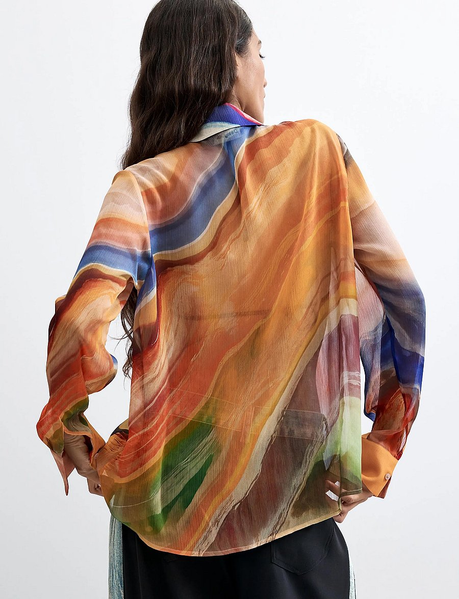Desigual - BLUS_CAMSTERDAM - långärmade blusar - material finishes - 3