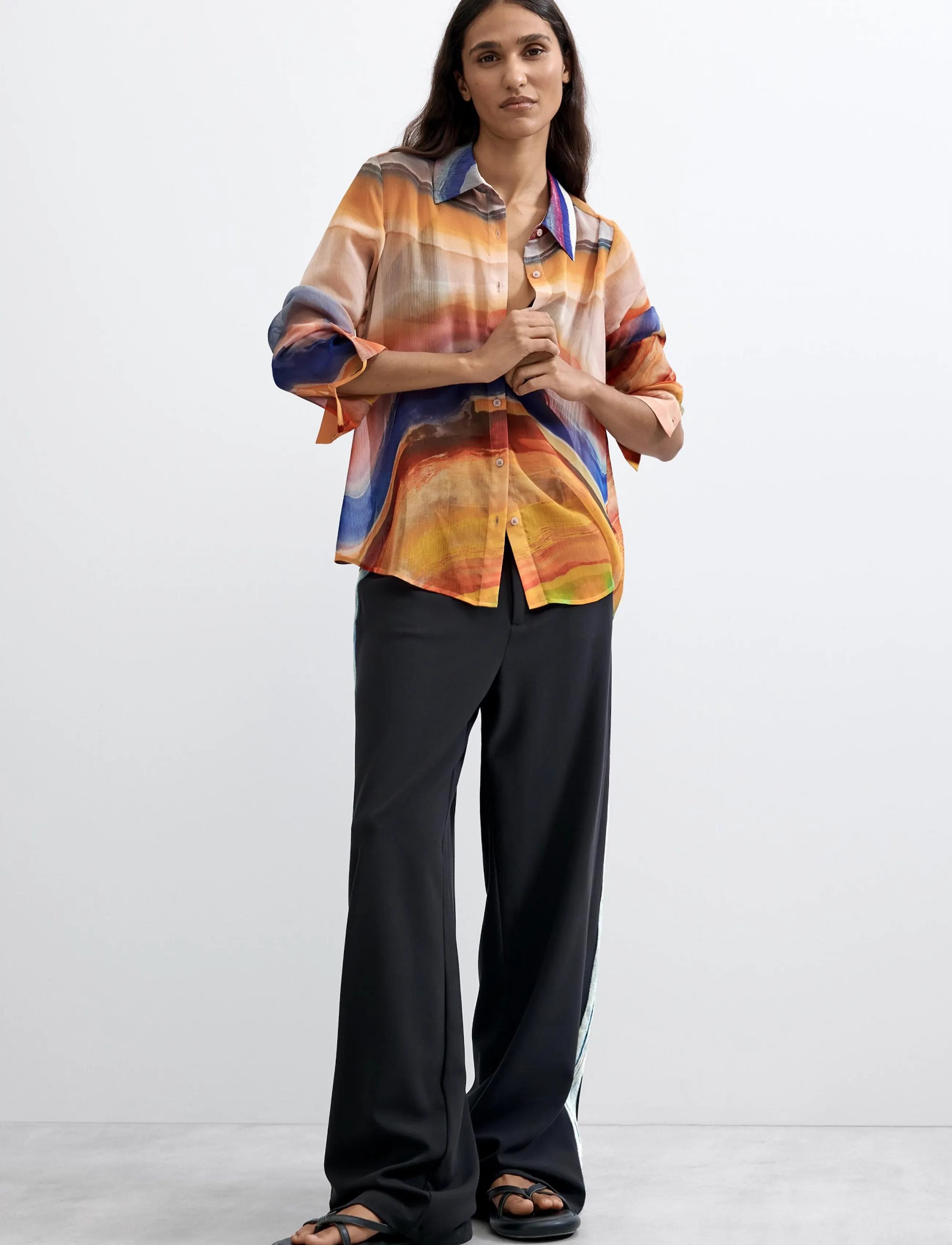 Desigual - BLUS_CAMSTERDAM - långärmade blusar - material finishes - 4