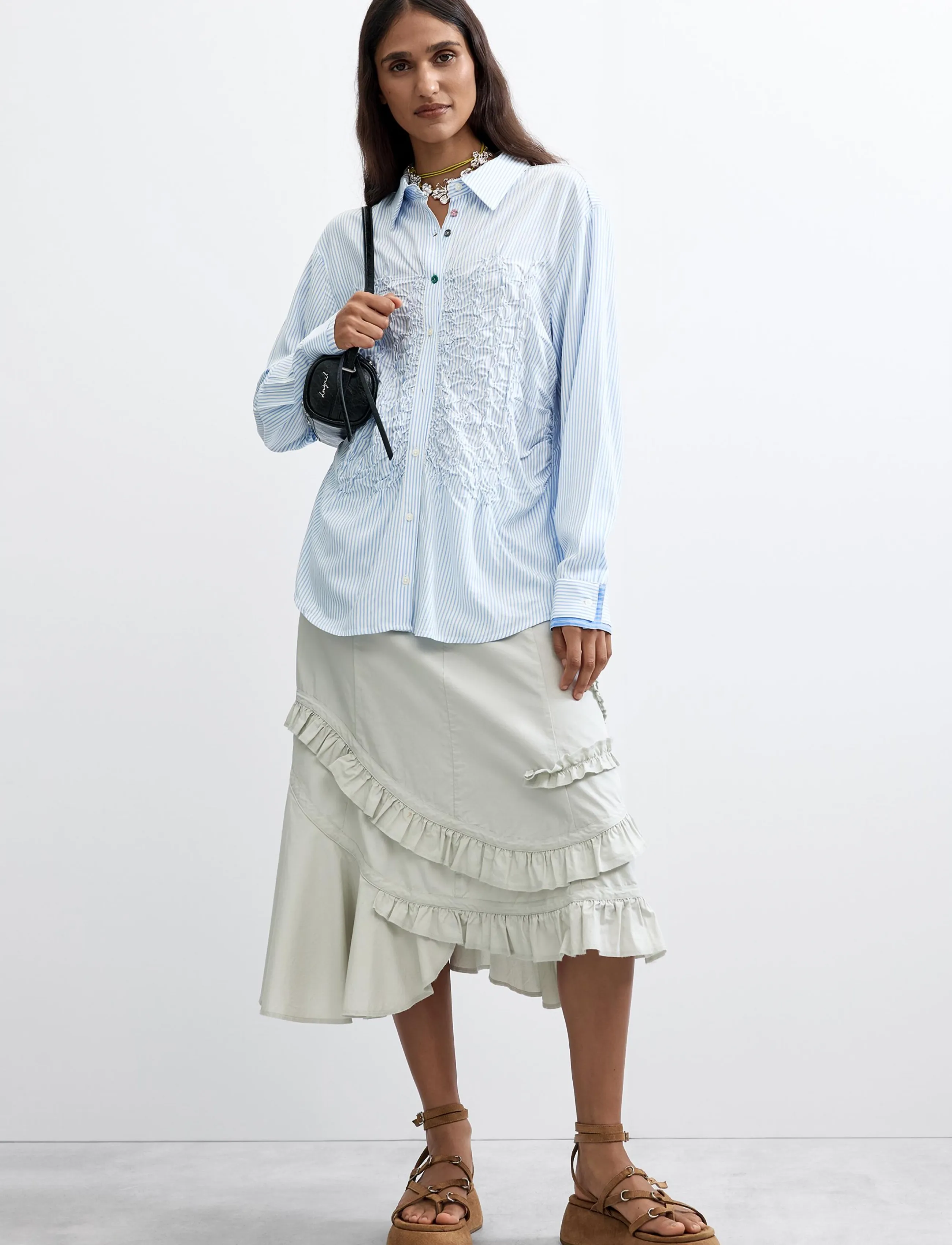 Desigual - CAM_DANUBIO - långärmade skjortor - blue - 4