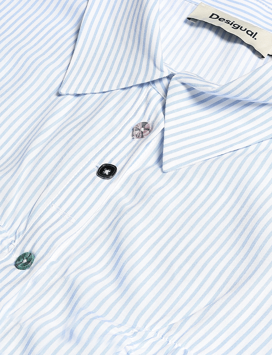 Desigual - CAM_DANUBIO - long-sleeved shirts - blue - 5