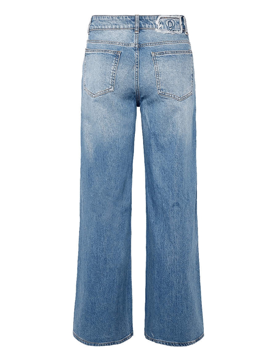 Desigual - DENIM_BUTTER - hosen mit weitem bein - blue - 2