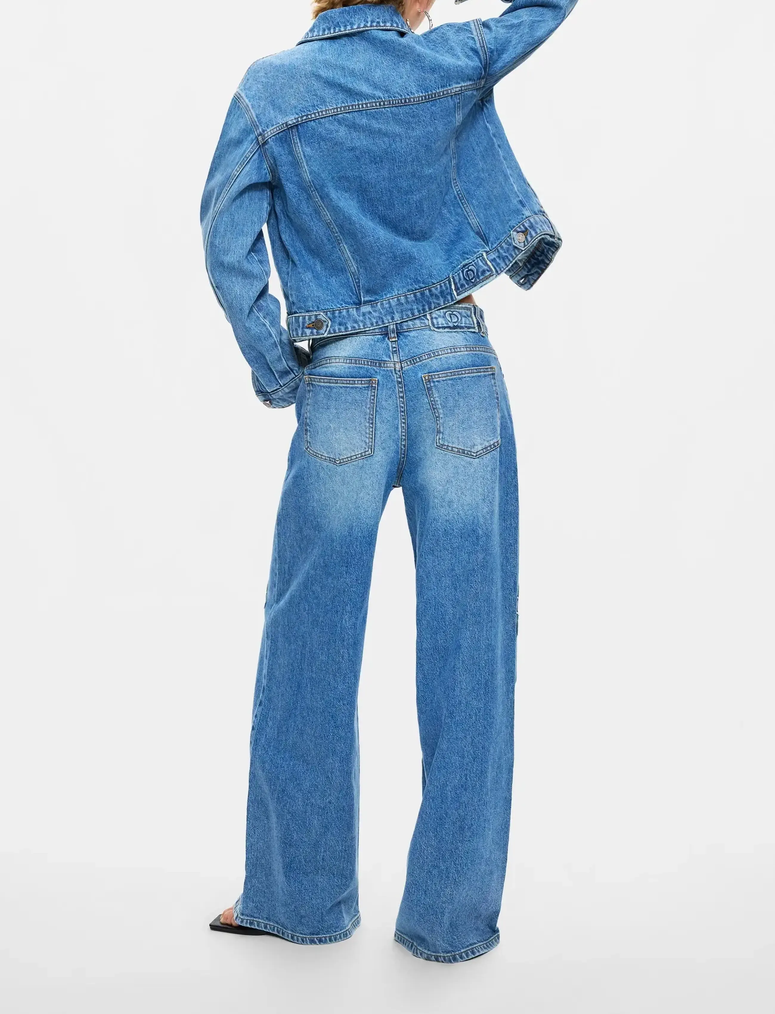 Desigual Jeans blå / mörkblå / fuchsia dam – bild 3