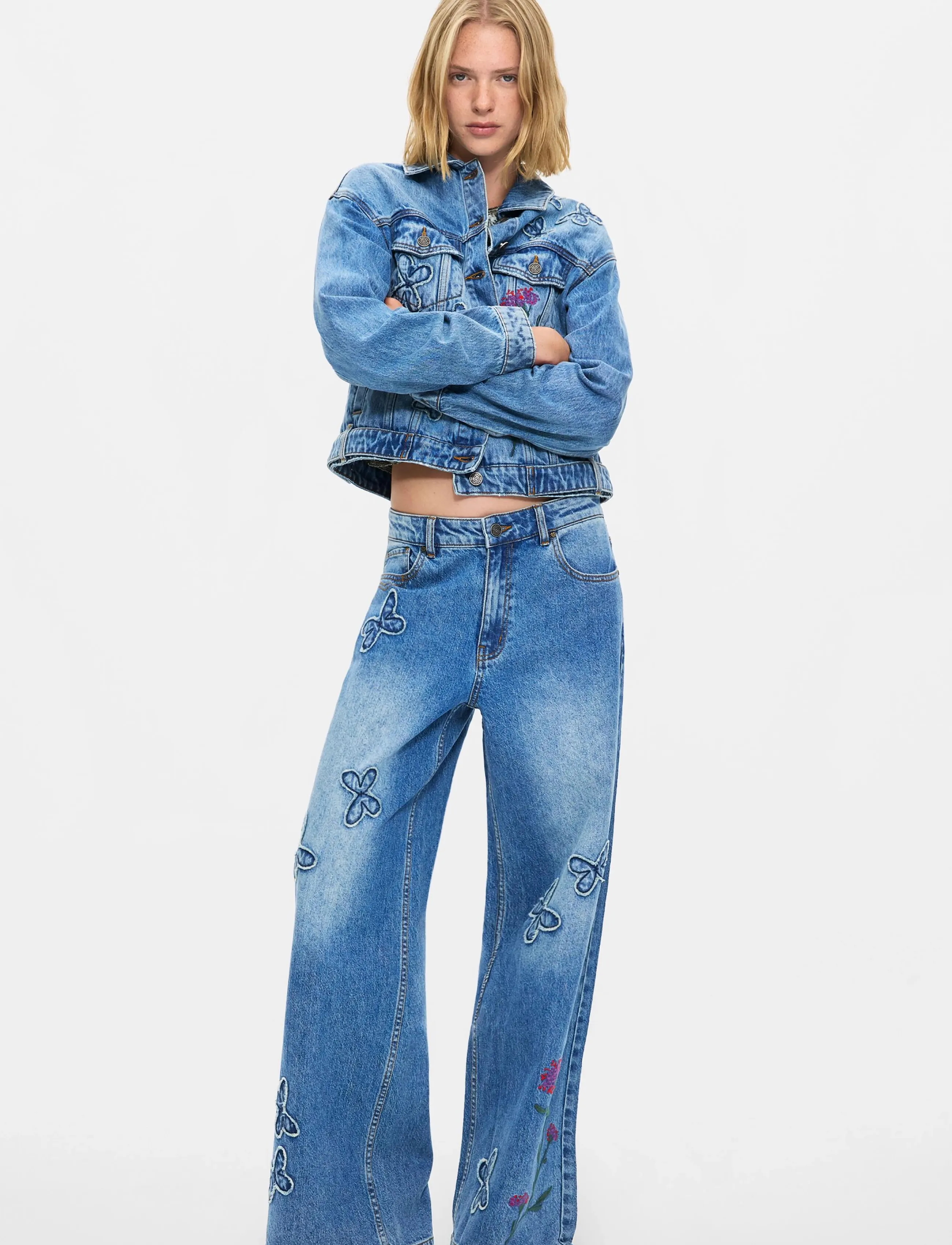 Desigual - DENIM_BUTTER - blue - 4