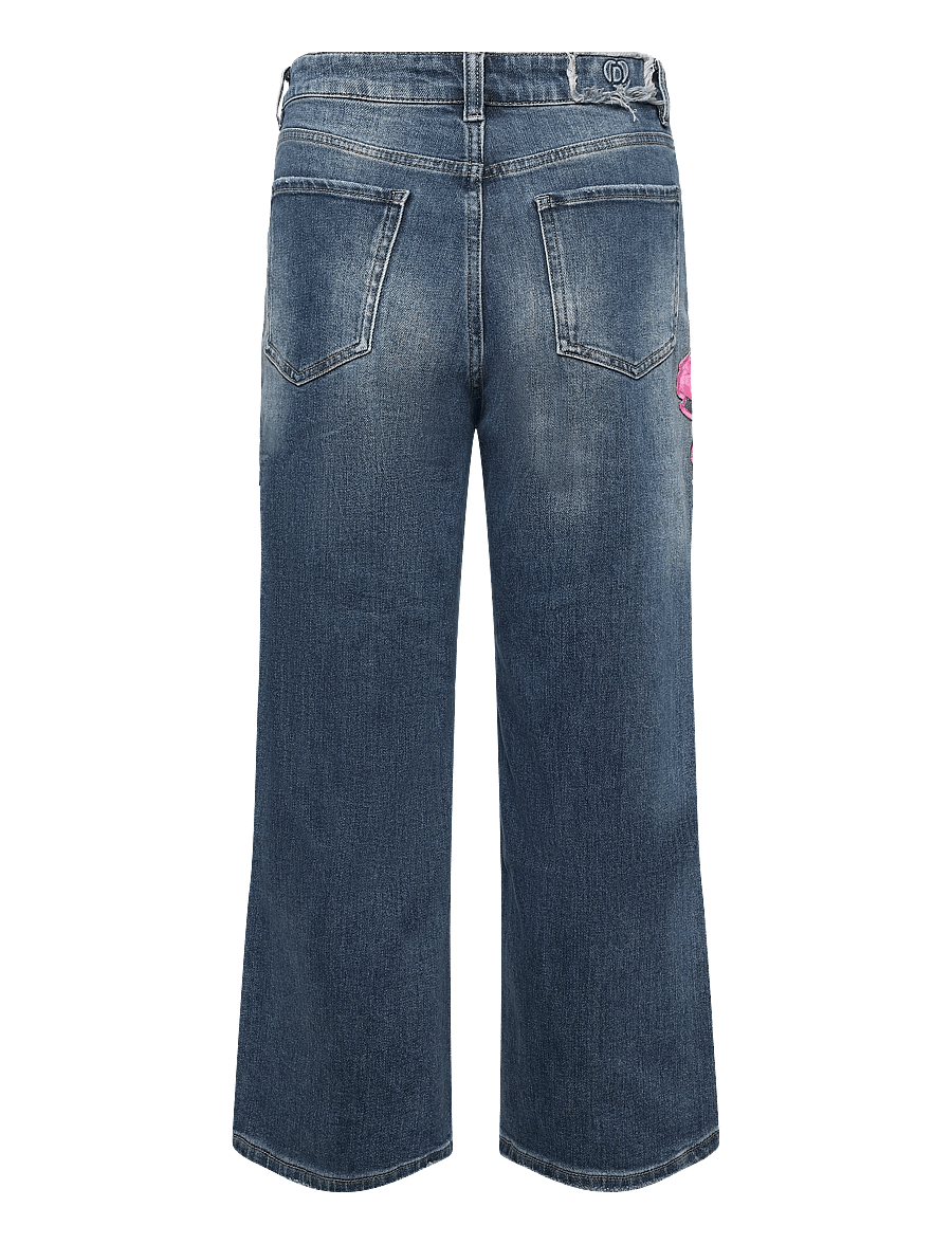 Desigual - DENIM_FLORA - culottes - blue - 1