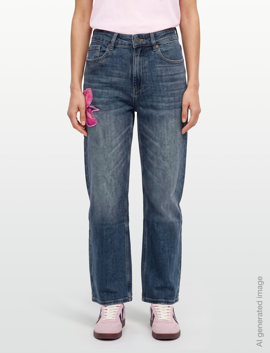 Desigual - DENIM_FLORA - culottes - blue - 3