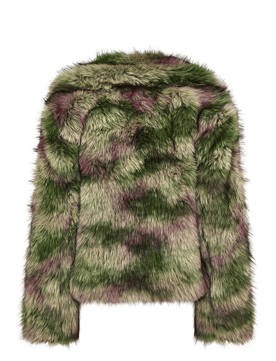 Desigual - FAKE FUR_CAMOMILLE_LACROIX - faux fur jakker - green - 2