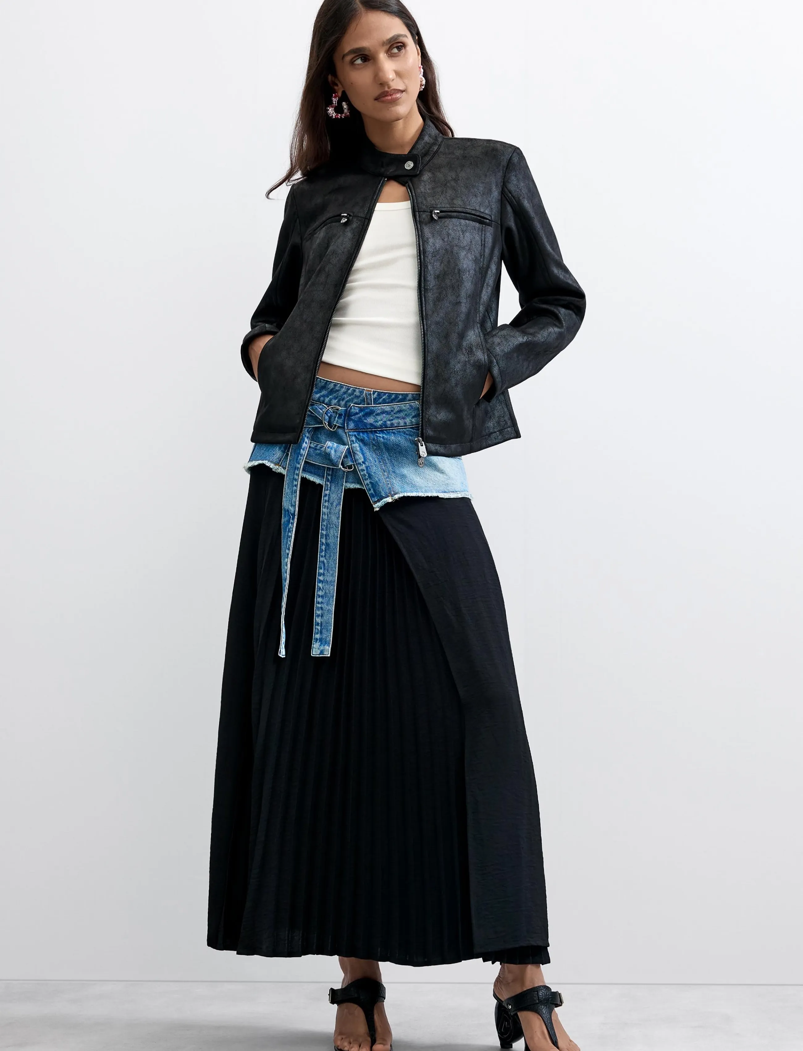 Desigual - CHAQ_BIKERCY - leather jackets - black - 4