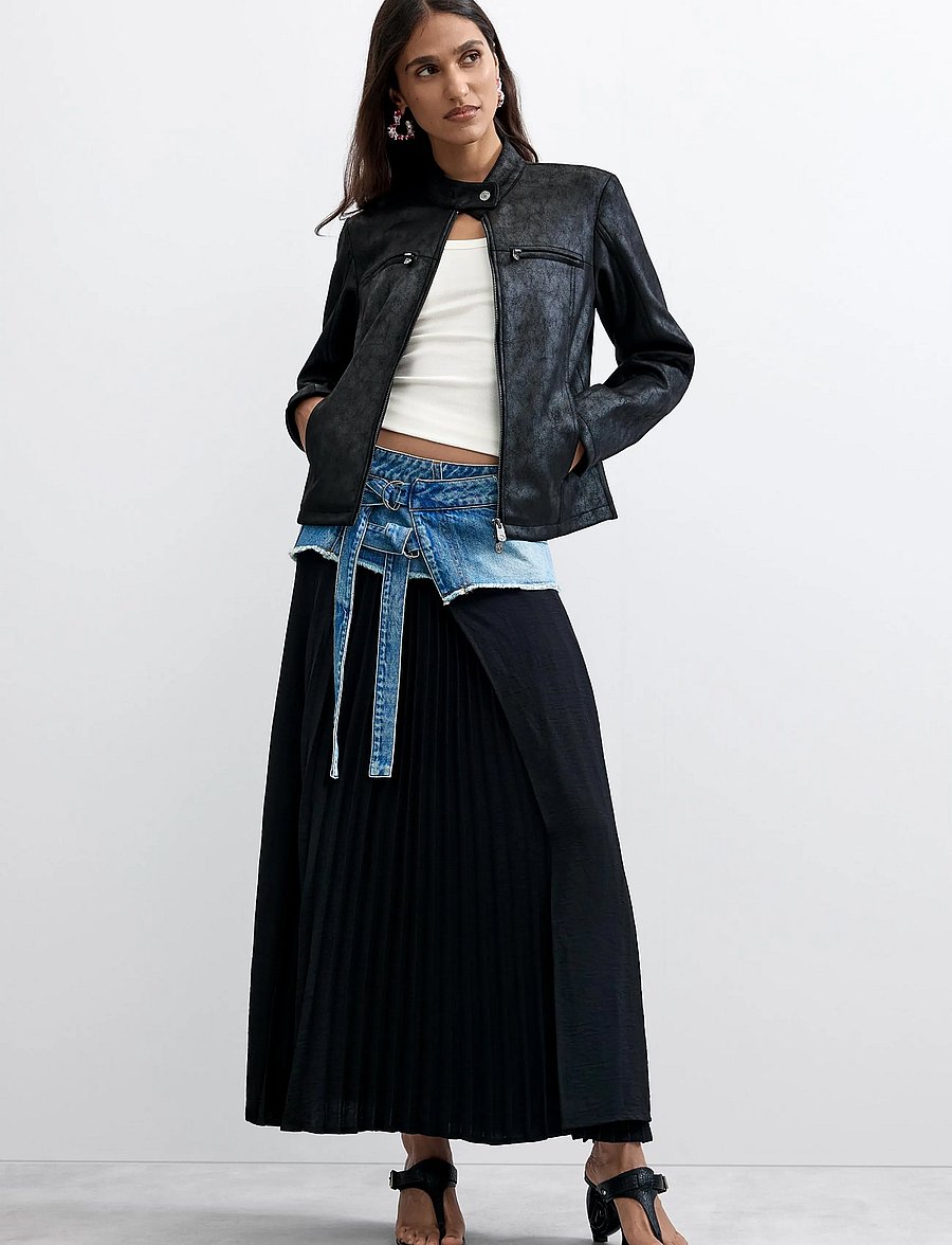 Desigual - CHAQ_BIKERCY - leather jackets - black - 4