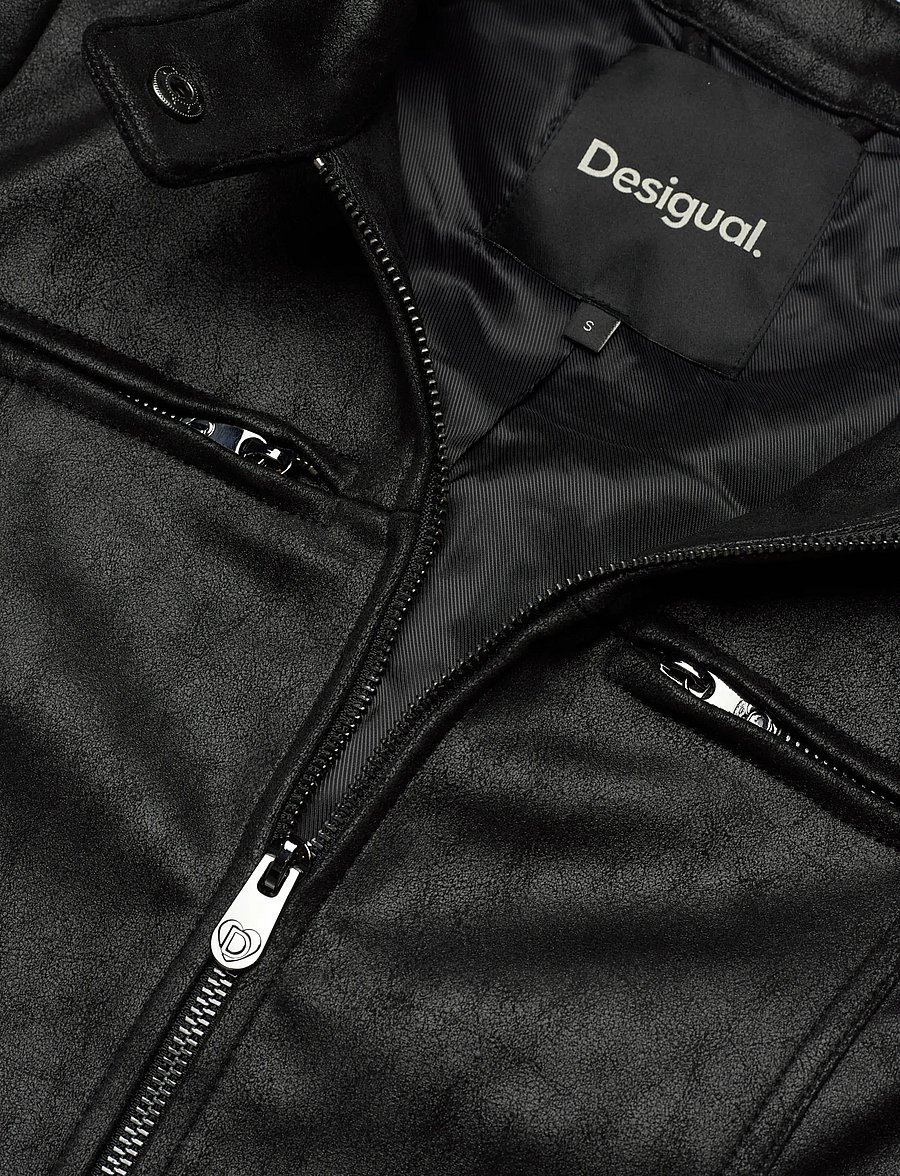 Desigual - CHAQ_BIKERCY - leather jackets - black - 5