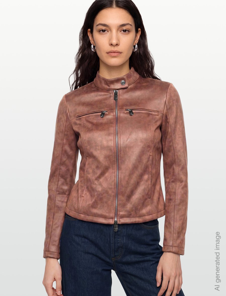 Desigual - CHAQ_BIKERCY - frühlingsjacken - brown - 3