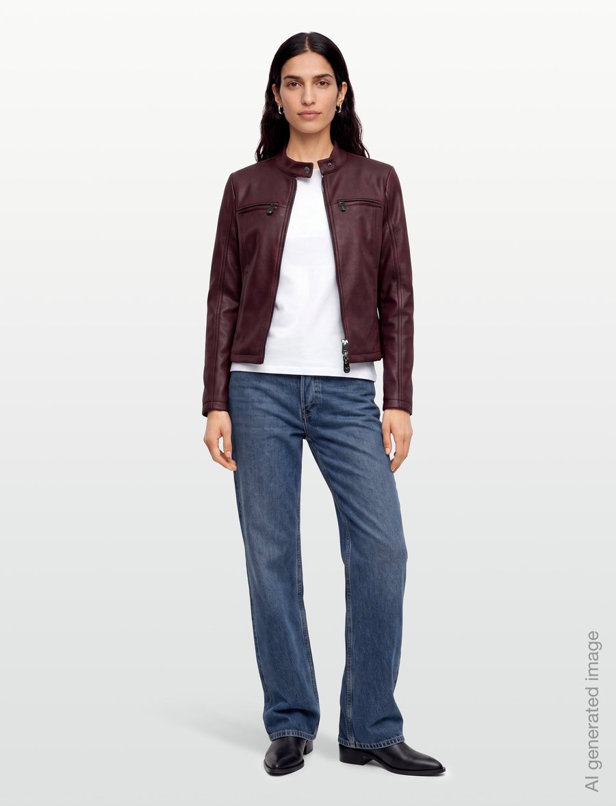 Desigual - CHAQ_BIKERCY - frühlingsjacken - red - 0