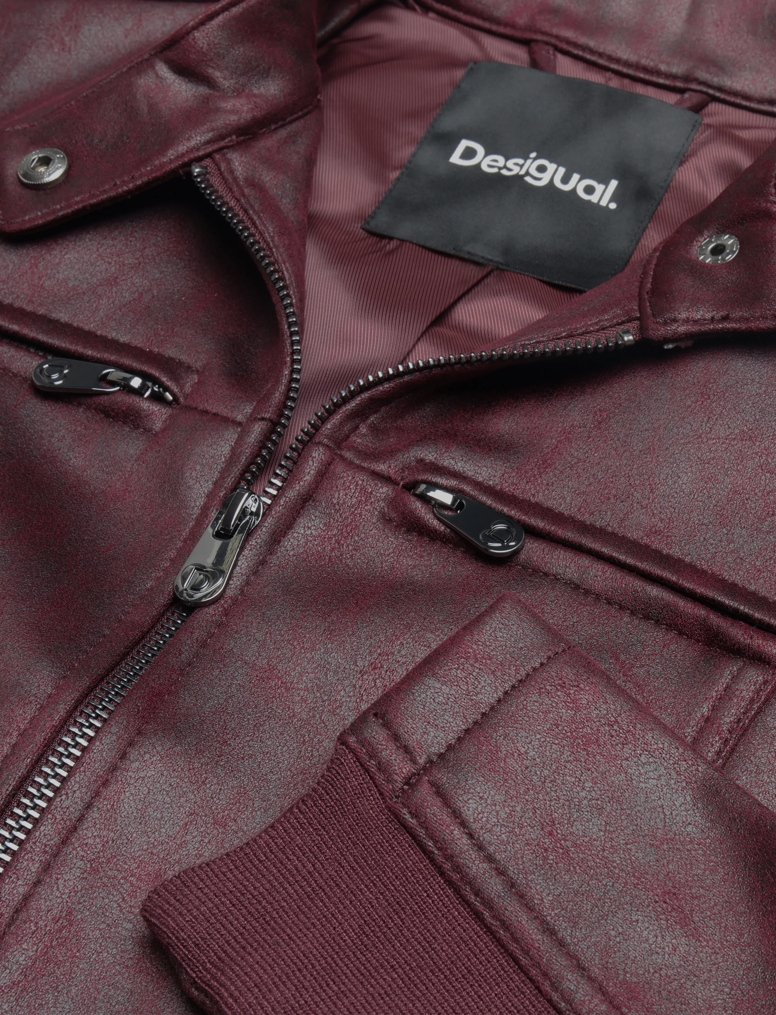 Desigual - CHAQ_BIKERCY - vårjackor - red - 2