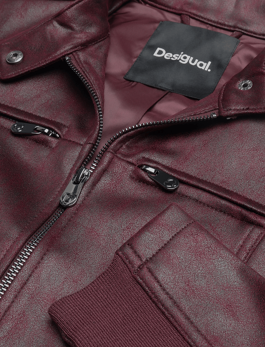 Desigual - CHAQ_BIKERCY - vårjackor - red - 2