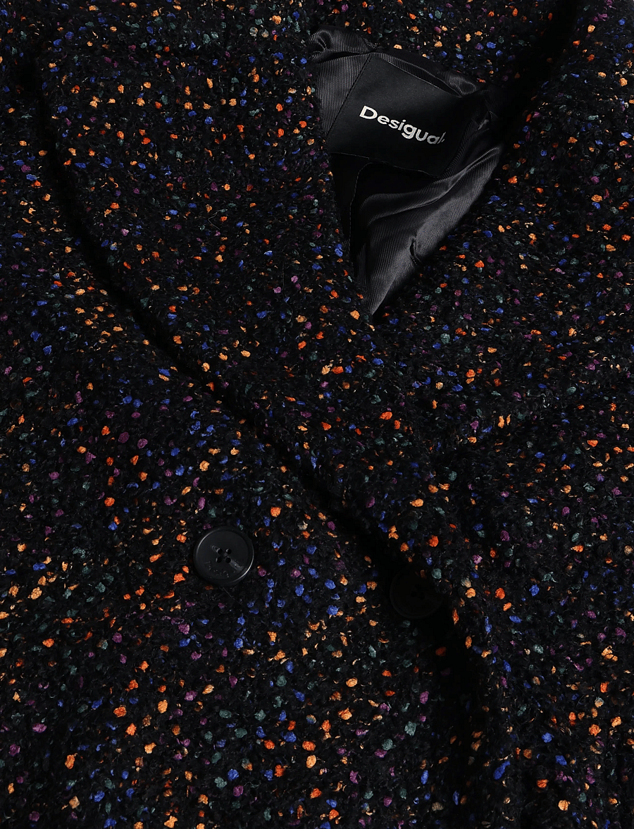 Desigual - COAT BOTTONE - vinterjackor - black - 2